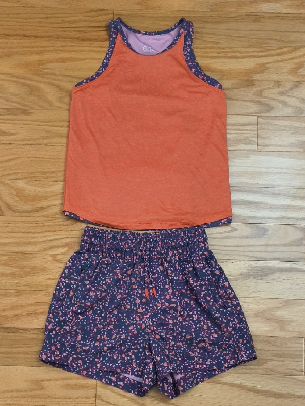 Athleta Girl Perfect Pair Tank & Shorts Matching Set Size S/7 GU